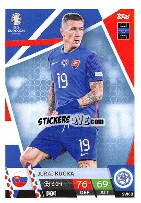 Sticker Juraj Kucka - UEFA Euro 2024. Match Attax
 n. SVK8 - Topps