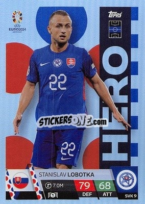 Sticker Stanislav Lobotka - UEFA Euro 2024. Match Attax
 n. SVK9 - Topps