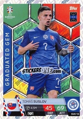 Sticker Tomáš Suslov - UEFA Euro 2024. Match Attax
 n. SVK13 - Topps