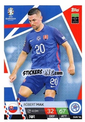 Sticker Róbert Mak - UEFA Euro 2024. Match Attax
 - Topps