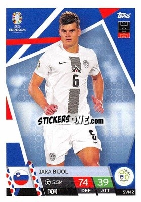 Sticker Jaka Bijol - UEFA Euro 2024. Match Attax
 n. SVN2 - Topps