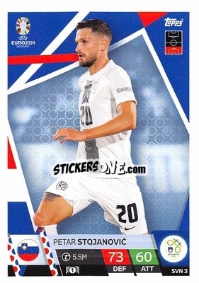 Sticker Petar Stojanović - UEFA Euro 2024. Match Attax
 n. SVN3 - Topps