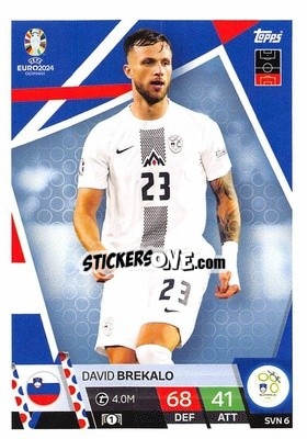 Sticker David Brekalo - UEFA Euro 2024. Match Attax
 n. SVN6 - Topps