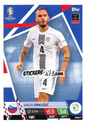 Sticker Vanja Drkušić - UEFA Euro 2024. Match Attax
 - Topps