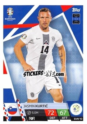 Sticker Jasmin Kurtić - UEFA Euro 2024. Match Attax
 n. SVN10 - Topps