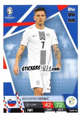 Sticker Benjamin Verbič - UEFA Euro 2024. Match Attax
 n. SVN13 - Topps