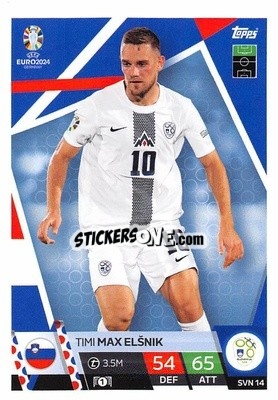 Sticker Timi Elšnik - UEFA Euro 2024. Match Attax
 n. SVN14 - Topps