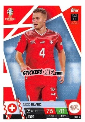 Sticker Nico Elvedi - UEFA Euro 2024. Match Attax
 - Topps