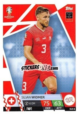 Sticker Silvan Widmer - UEFA Euro 2024. Match Attax
 n. SUI6 - Topps