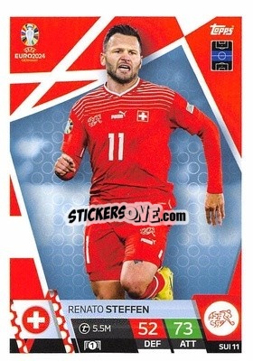 Sticker Renato Steffen - UEFA Euro 2024. Match Attax
 n. SUI11 - Topps