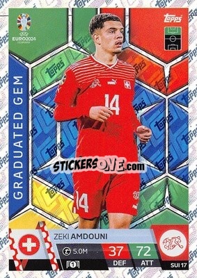 Cromo Zeki Amdouni - UEFA Euro 2024. Match Attax
 - Topps