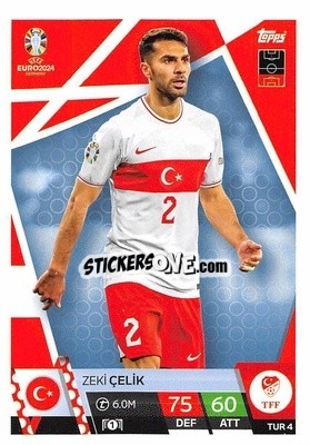 Sticker Zeki Çelik - UEFA Euro 2024. Match Attax
 - Topps