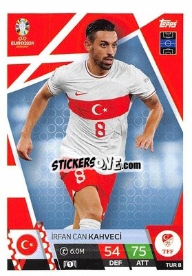 Sticker İrfan Can Kahveci - UEFA Euro 2024. Match Attax
 n. TUR8 - Topps