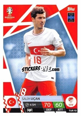 Sticker Salih Uçan - UEFA Euro 2024. Match Attax
 n. TUR10 - Topps