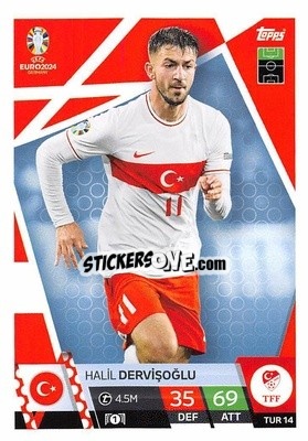 Sticker Halil Dervişoğlu - UEFA Euro 2024. Match Attax
 n. TUR14 - Topps