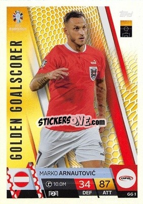 Sticker Marko Arnautović - UEFA Euro 2024. Match Attax
 n. GG1 - Topps