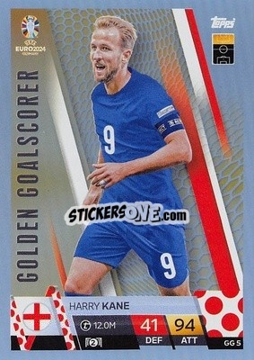 Sticker Harry Kane - UEFA Euro 2024. Match Attax
 n. GG5 - Topps