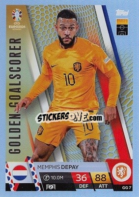 Sticker Mephis Depay - UEFA Euro 2024. Match Attax
 n. GG7 - Topps