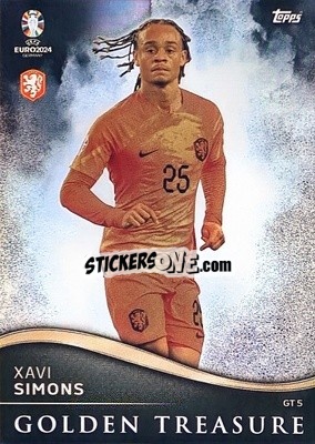 Sticker Xavi Simons - UEFA Euro 2024. Match Attax
 n. GT5 - Topps
