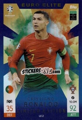 Sticker Cristiano Ronaldo - UEFA Euro 2024. Match Attax
 n. LE2 - Topps