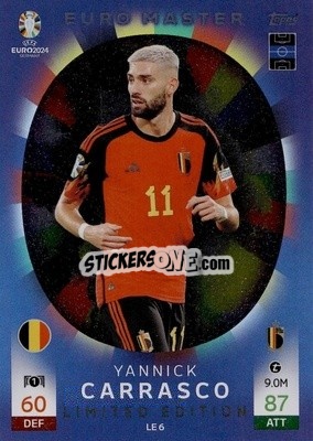 Sticker Yannick Carrasco - UEFA Euro 2024. Match Attax
 n. LE6 - Topps
