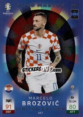Sticker Marcelo Brozović - UEFA Euro 2024. Match Attax
 n. LE7 - Topps