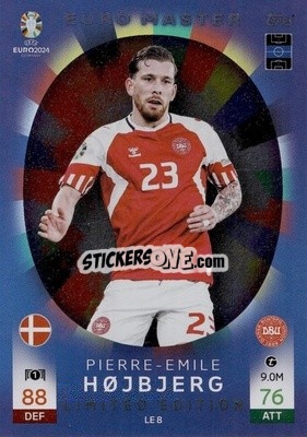 Sticker Pierre Emile Højbjerg - UEFA Euro 2024. Match Attax
 n. LE8 - Topps