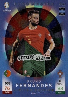 Sticker Bruno Fernandes - UEFA Euro 2024. Match Attax
 n. LE15 - Topps