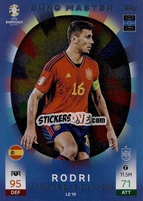 Sticker Rodri - UEFA Euro 2024. Match Attax
 - Topps