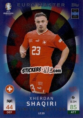 Sticker Xherdan Shaqiri - UEFA Euro 2024. Match Attax
 n. LE20 - Topps