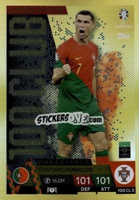 Sticker Cristiano Ronaldo - UEFA Euro 2024. Match Attax
 n. 100CL5 - Topps