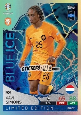 Sticker Xavi Simons - UEFA Euro 2024. Match Attax
 - Topps