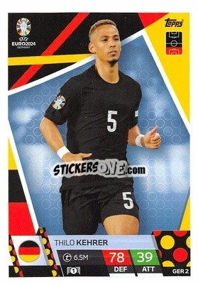 Sticker Thilo Kehrer - UEFA Euro 2024. Match Attax
 n. GER2 - Topps