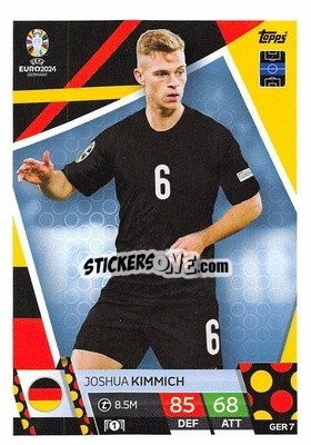 Sticker Joshua Kimmich - UEFA Euro 2024. Match Attax
 n. GER7 - Topps