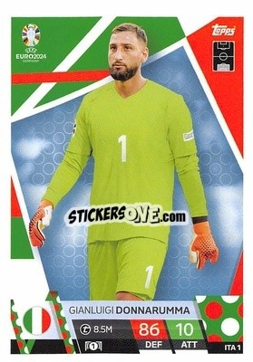 Sticker Gianluigi Donnarumma - UEFA Euro 2024. Match Attax
 n. ITA1 - Topps