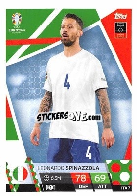 Sticker Leonardo Spinazzola - UEFA Euro 2024. Match Attax
 n. ITA7 - Topps