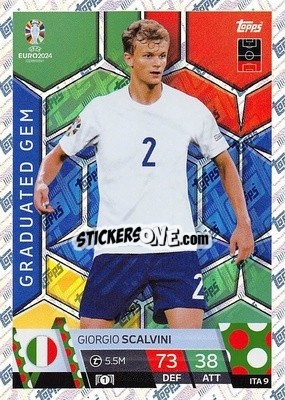 Sticker Giorgio Scalvini - UEFA Euro 2024. Match Attax
 n. ITA9 - Topps