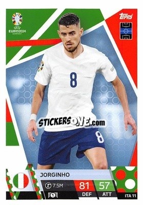 Sticker Jorginho - UEFA Euro 2024. Match Attax
 n. ITA11 - Topps