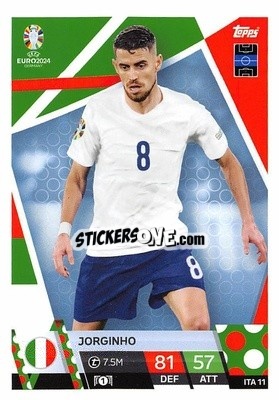 Sticker Jorginho - UEFA Euro 2024. Match Attax
 - Topps