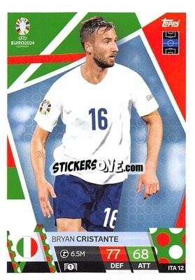 Sticker Bryan Cristante - UEFA Euro 2024. Match Attax
 n. ITA12 - Topps