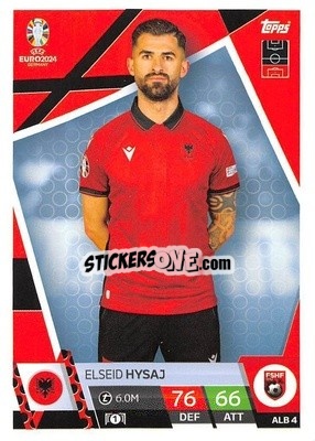 Sticker Elseid Hysaj - UEFA Euro 2024. Match Attax
 n. ALB4 - Topps