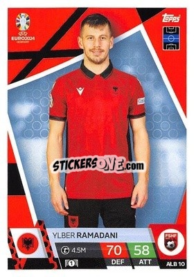 Sticker Ylber Ramadani - UEFA Euro 2024. Match Attax
 n. ALB10 - Topps