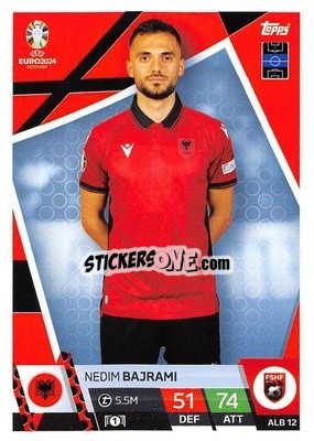 Sticker Nedim Bajrami - UEFA Euro 2024. Match Attax
 n. ALB12 - Topps