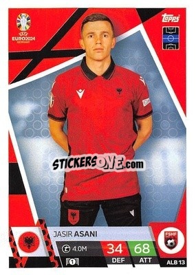Sticker Jasir Asani - UEFA Euro 2024. Match Attax
 n. ALB13 - Topps