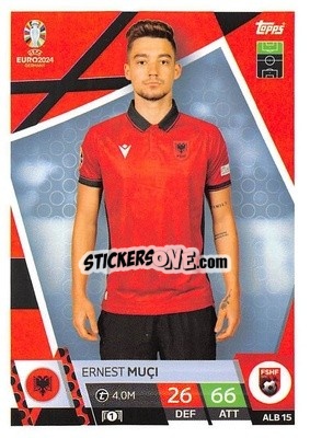 Sticker Ernest Muçi - UEFA Euro 2024. Match Attax
 n. ALB15 - Topps