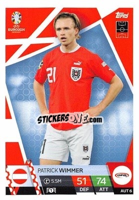 Sticker Patrick Wimmer - UEFA Euro 2024. Match Attax
 n. AUS6 - Topps