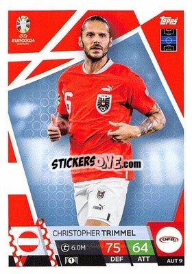 Sticker Christopher Trimmel - UEFA Euro 2024. Match Attax
 n. AUS9 - Topps