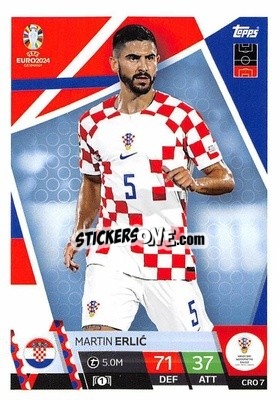 Cromo Martin Erlić - UEFA Euro 2024. Match Attax
 - Topps