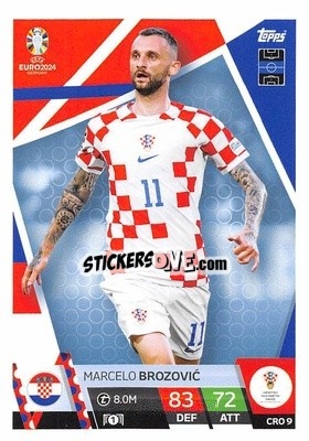 Figurina Marcelo Brozović - UEFA Euro 2024. Match Attax
 - Topps