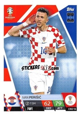 Sticker Ivan Perišić - UEFA Euro 2024. Match Attax
 n. CRO13 - Topps